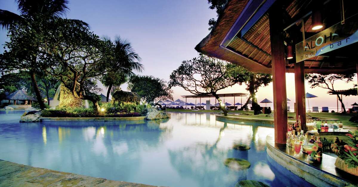 Zwembad van Nikko Beach Hotel Tanjung Benoa, Indonesië foto 2