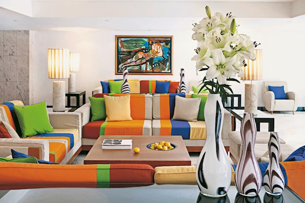 Lobby van het Palm Beach Hotel in Golden Sands, Bulgarije foto 2