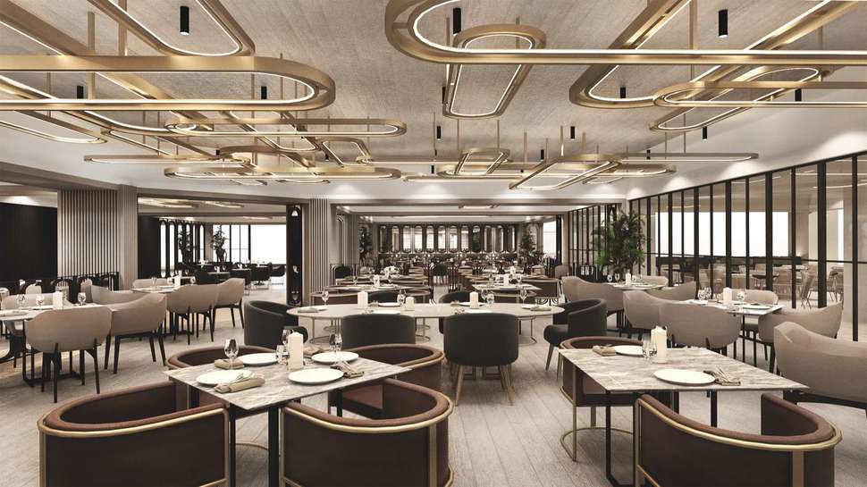 Restaurant in het Paloma Perissia Hotel in Side, Turkije foto 2