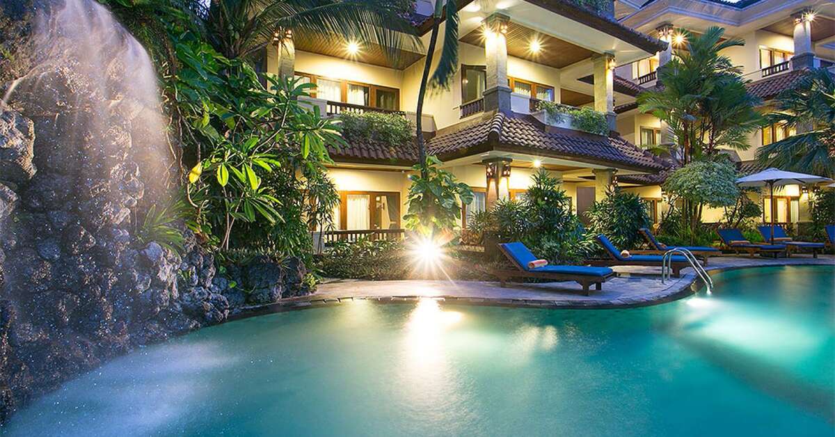 Zwembad van Parigata & Spa Resort in Sanur, Indonesie foto 2