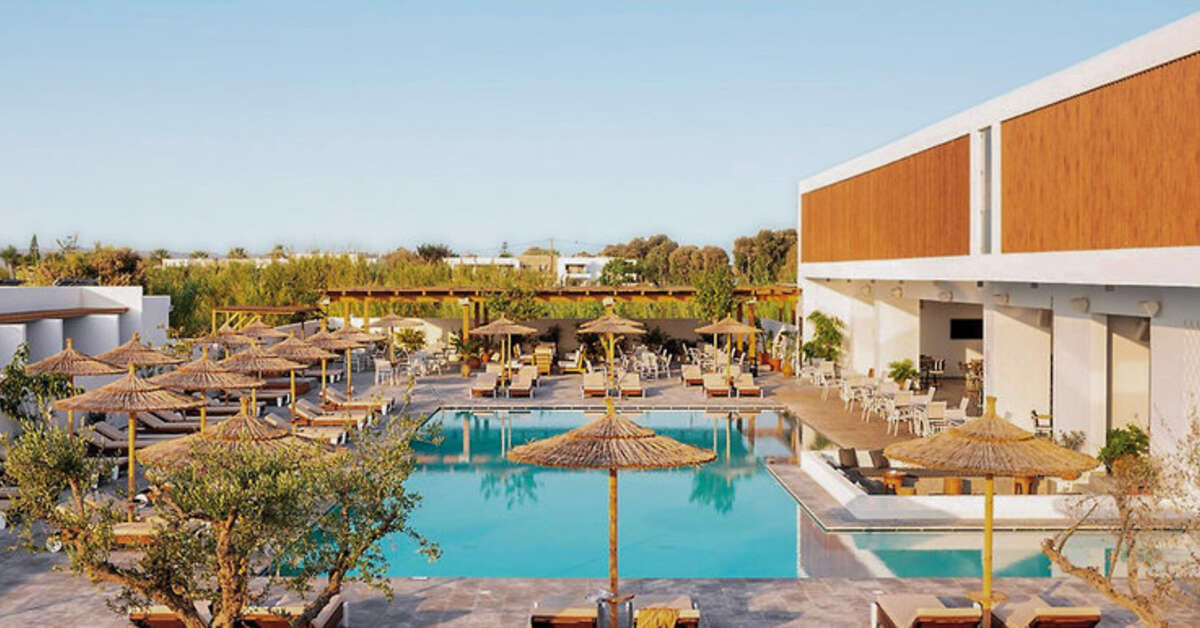 Zwembad van Pearl Beach Hotel Marmari, Griekenland foto 1