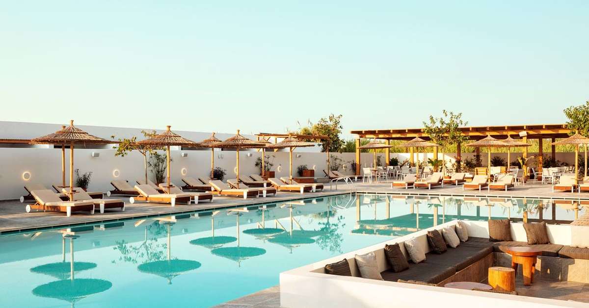 Zwembad van Pearl Beach Hotel Marmari, Griekenland foto 2