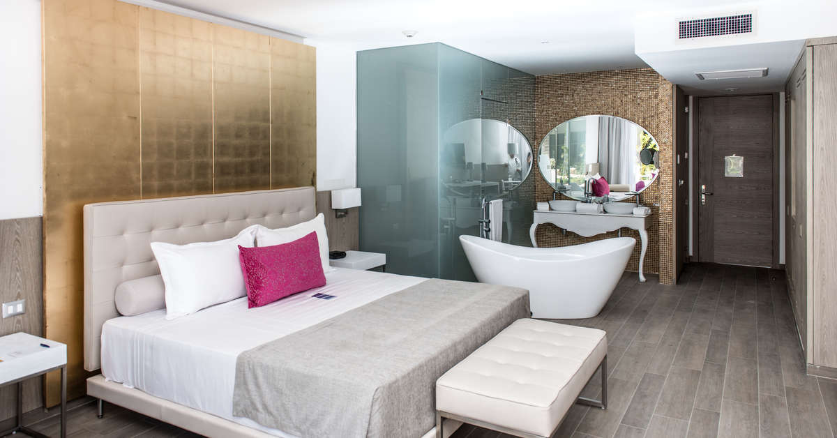 Hotelkamer in Platinum Yucatan Princess All Suites & Spa Resort in Playa del Carmen, Mexico foto 3