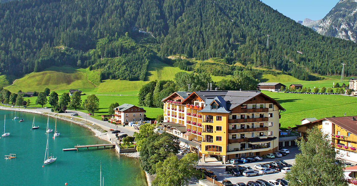 Zwembad van Post am See Hotel Pertisau, Oostenrijk foto 2