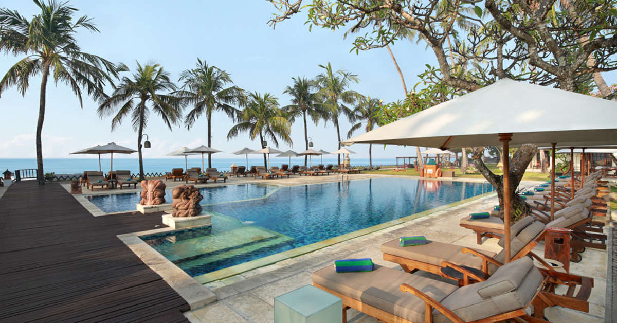Zwembad van Rama Candidasa Spa Resort Candidasa, Indonesië foto 1