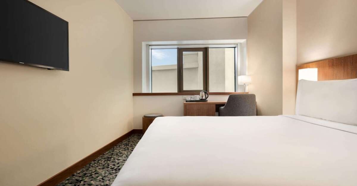 Hotelkamer in Ramada by Wyndham Lisbon Hotel Lissabon, Portugal foto 2