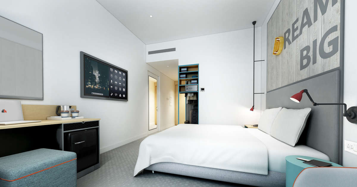 Hotelkamer in Rove The Park Hotel Dubai, Verenigde Arabische Emiraten foto 3