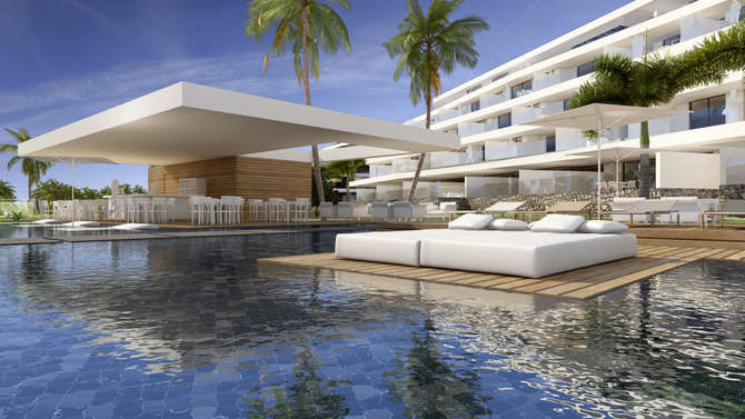 Zwembad van Royal Hideaway Corales Beach in Costa Adeje, Spanje foto 1