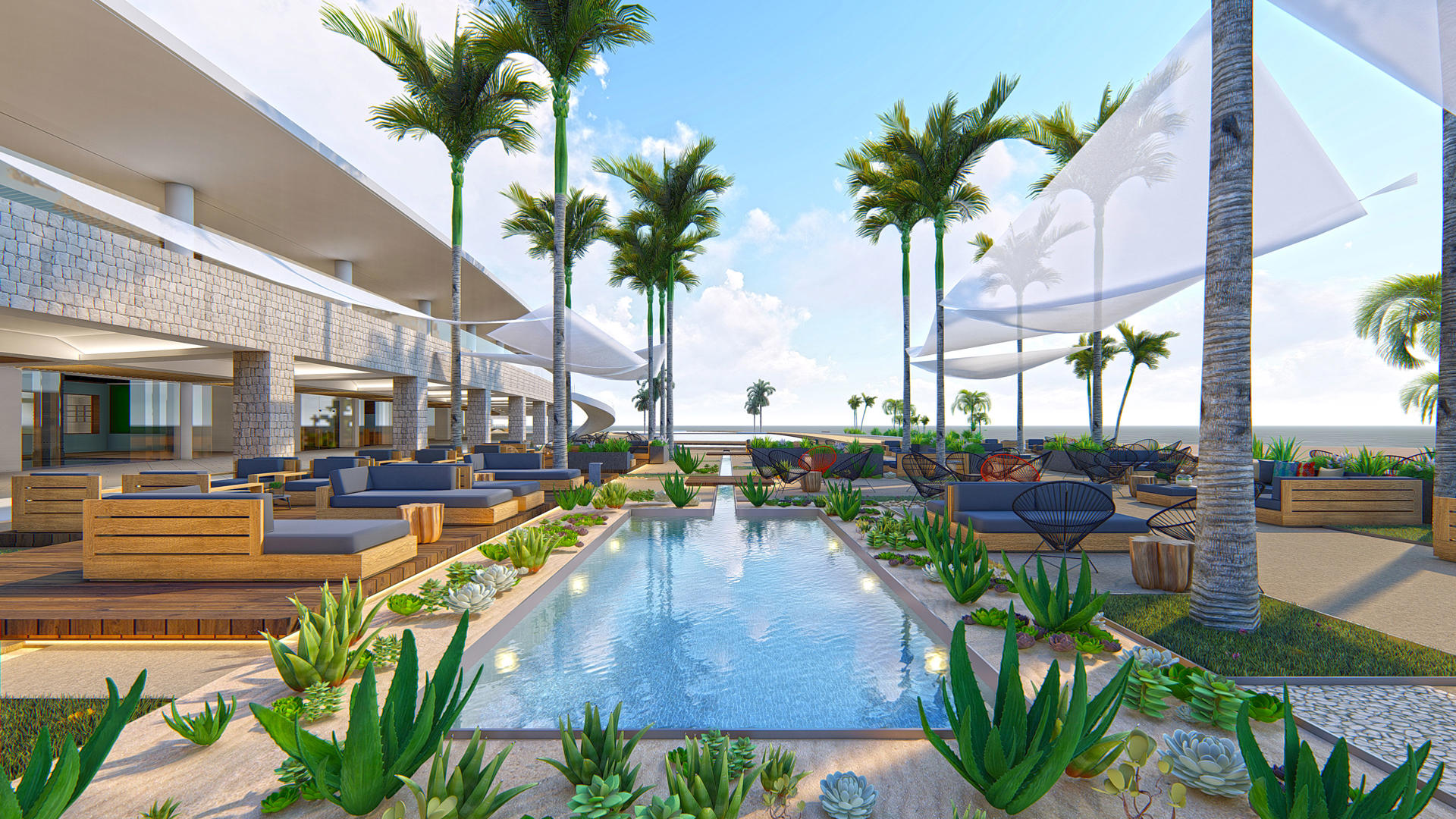 Zwembad van Royal Horizon Ponta Sino Hotel Santa Maria, Kaapverdië foto 1