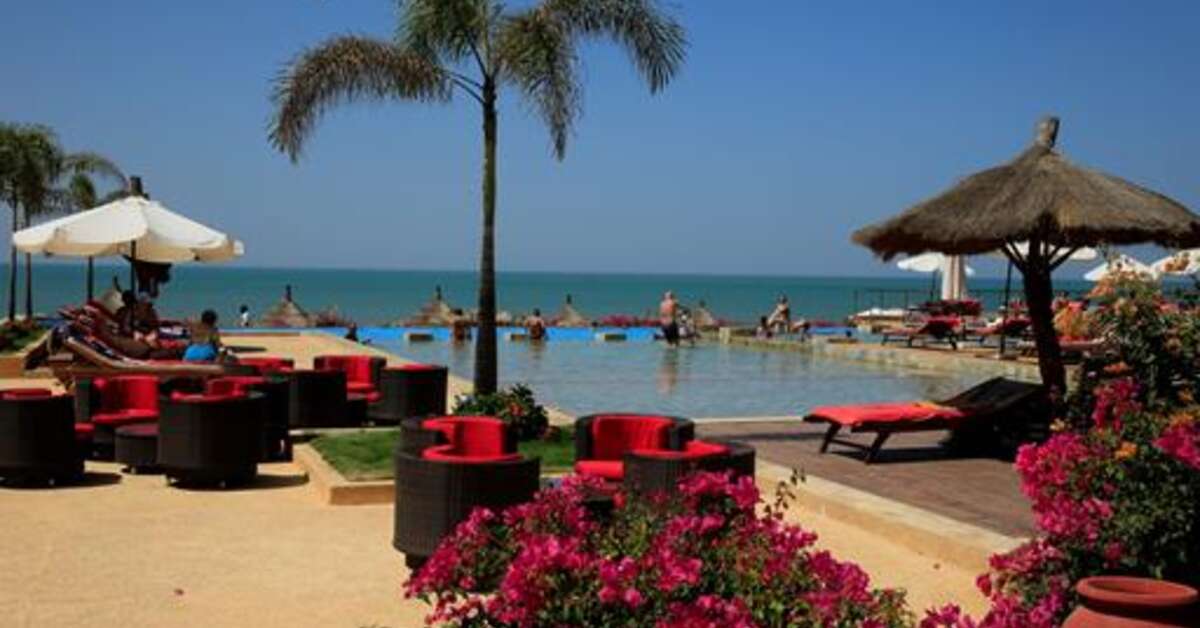 Restaurant in het Royal Horizons Baobab Hotel Somone, Senegal foto 3