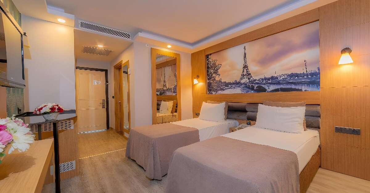 Hotelkamer in Sealife Family Resort in Antalya, Turkije foto 3