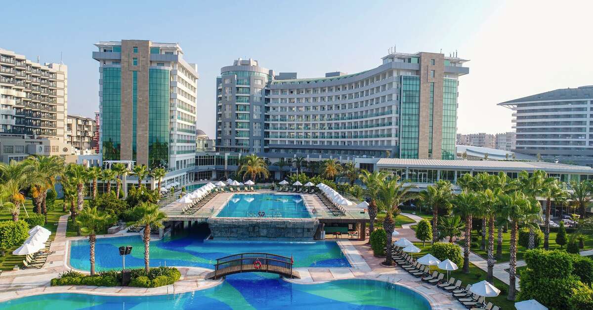 Zwembad van Sherwood Exclusive Lara Hotel Lara Beach, Turkije foto 1