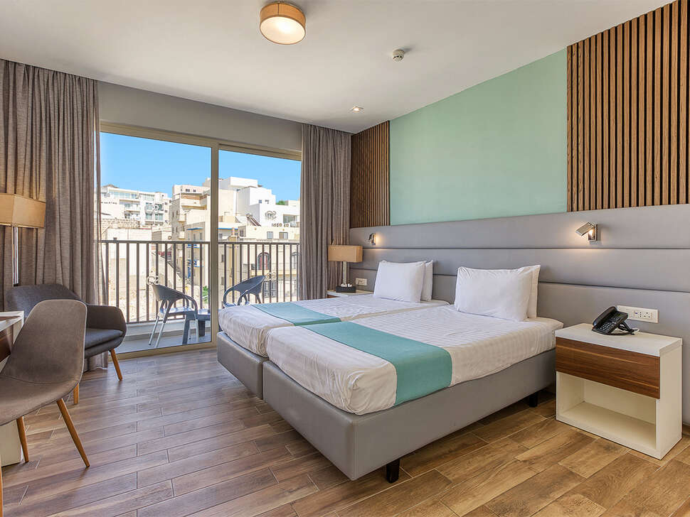 Hotelkamer in Solana Spa Hotel in Mellieha, Malta foto 3