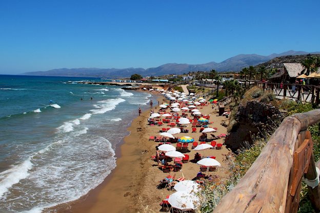 Strand bij Star Beach Village Resort in Chersonissos, Griekenland foto 3