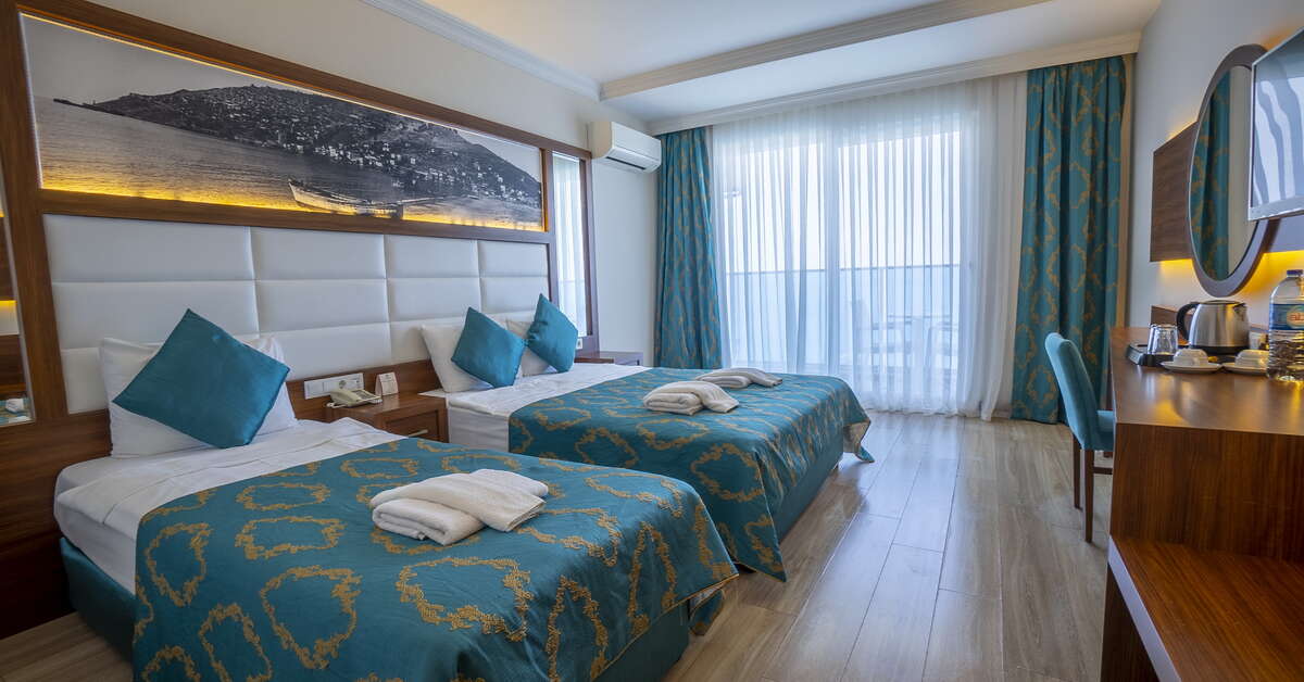 Hotelkamer in Sun Star Resort in Alanya, Turkije foto 3