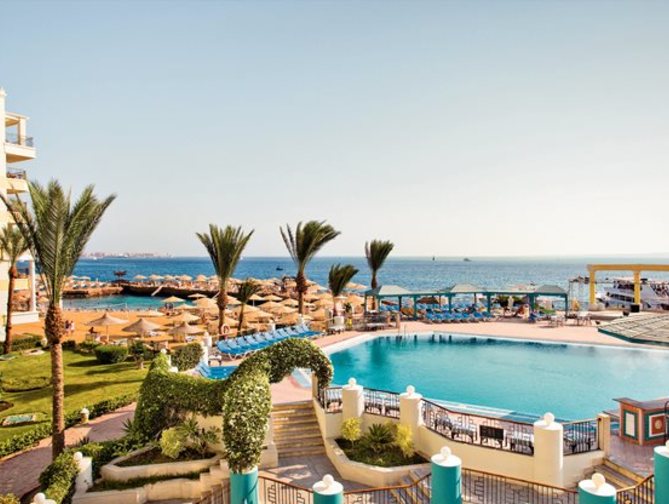 Zwembad van Sunrise Holidays Resort in Hurghada, Egypte foto 1