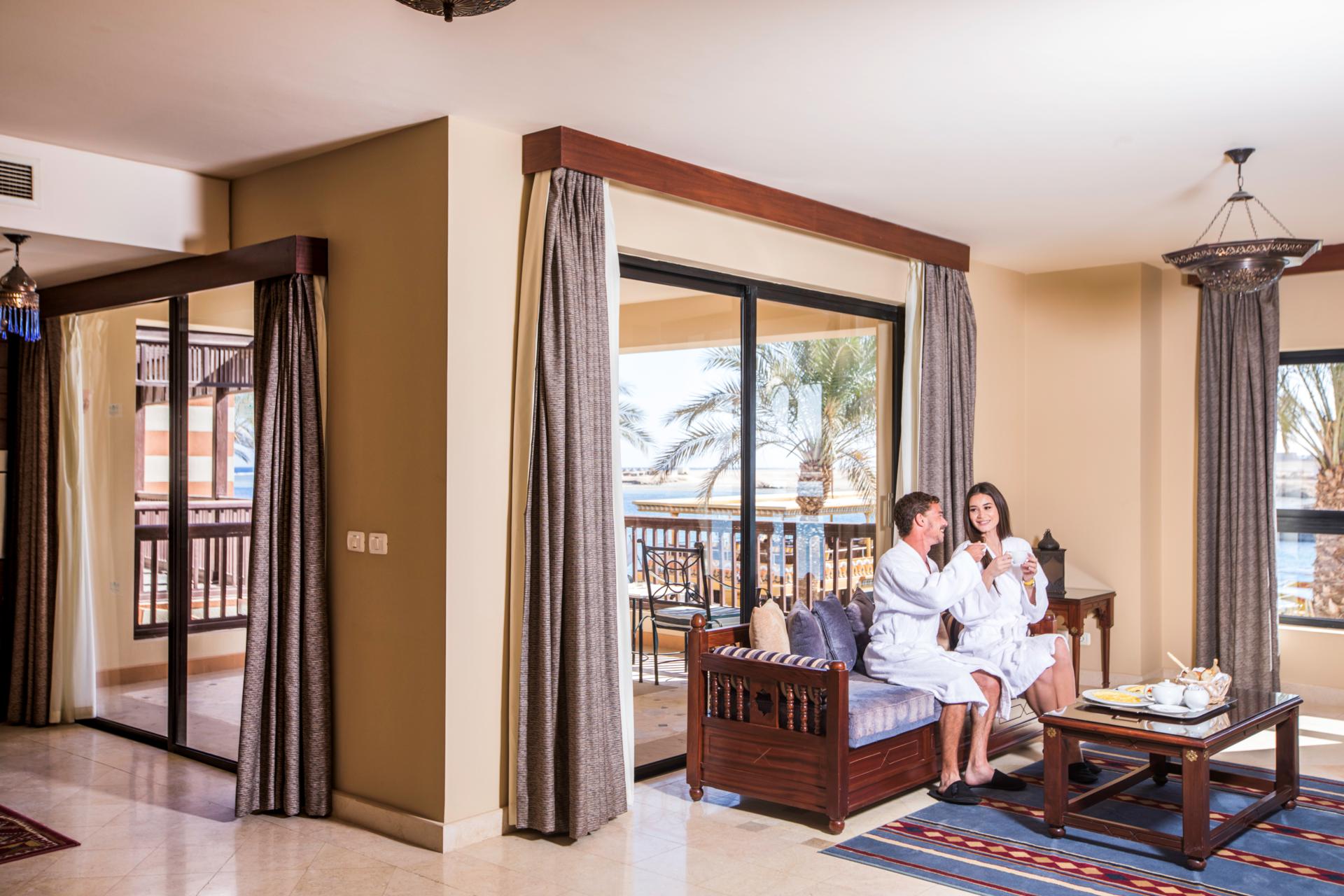 Hotelkamer in Sunrise Marina Resort in Port Ghalib, Egypte foto 5