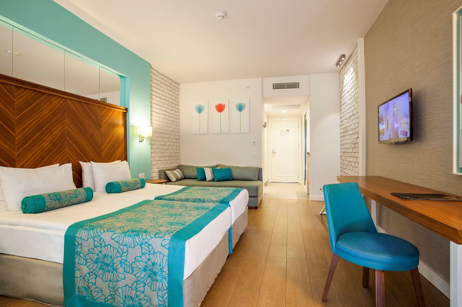 Hotelkamer in Terrace Elite Resort in Side, Turkije foto 2