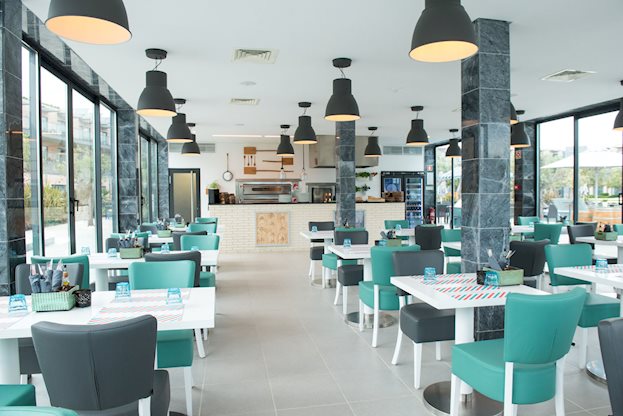 Restaurant in het Vila Gale Hotel in Lagos, Portugal foto 3