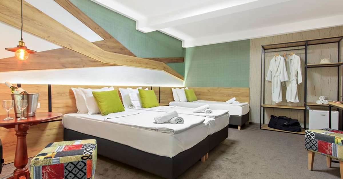 Hotelkamer in Villa Caposki Hotel Ohrid, Macedonië foto 2