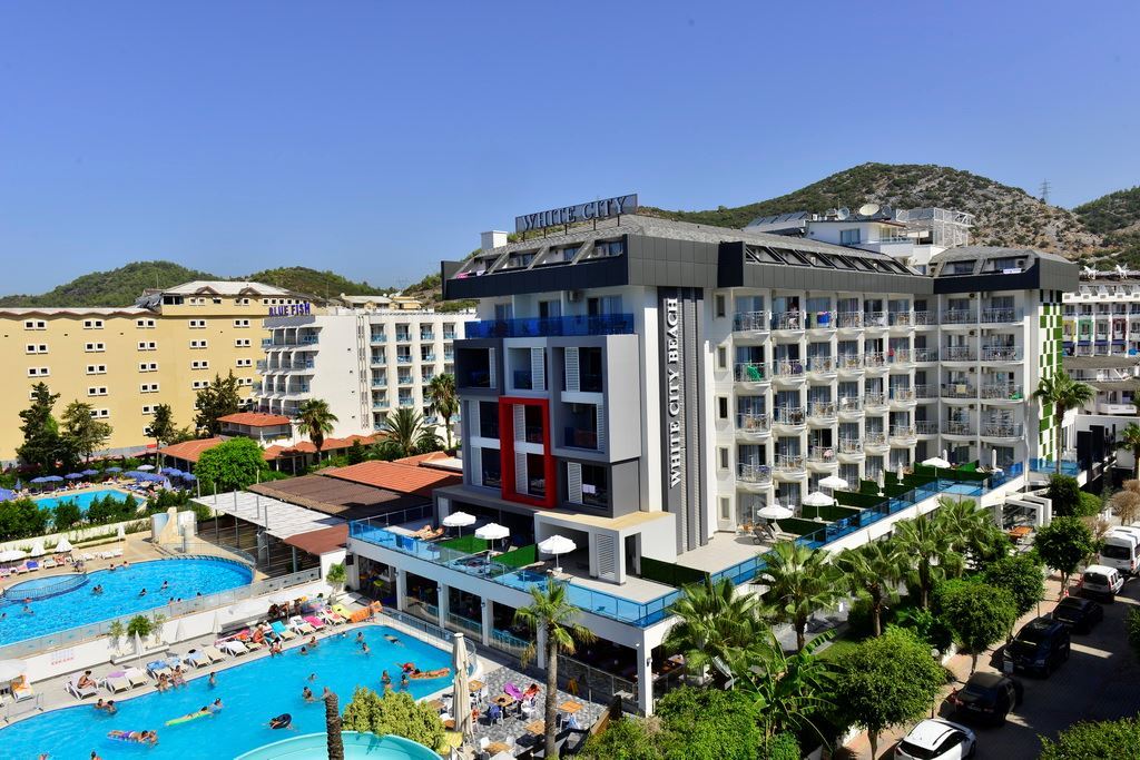 Ligging&omgeving van het White City Beach Hotel in Alanya, Turkije foto 2
