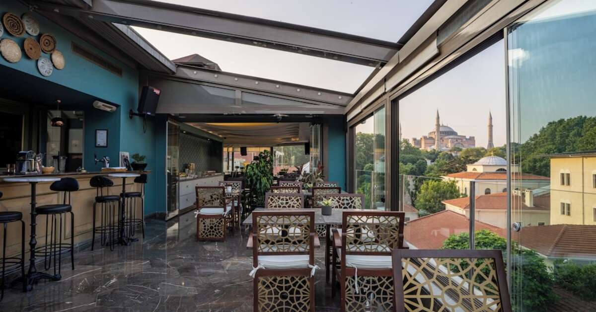  Restaurant in het Yasmak Sultan Hotel Istanbul, Turkije foto 1