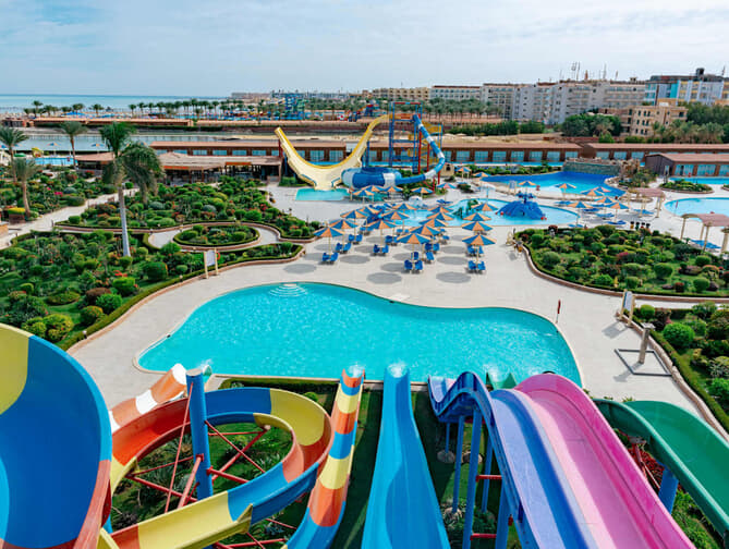 SUNRISE Alora Aqua Park Resort Hurghada luxe familievakantie