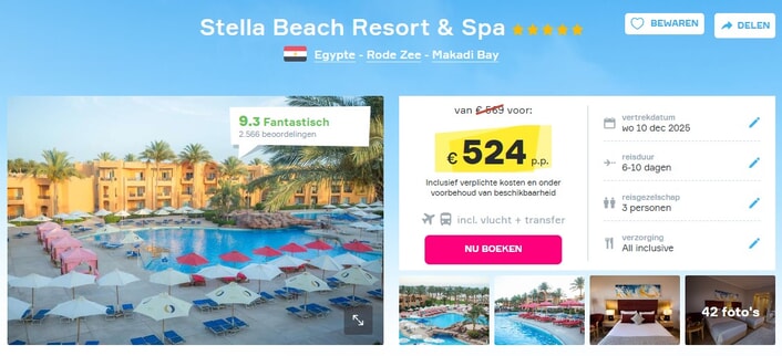 Stella Di Mare Beach Resort en Spa | Egypte
