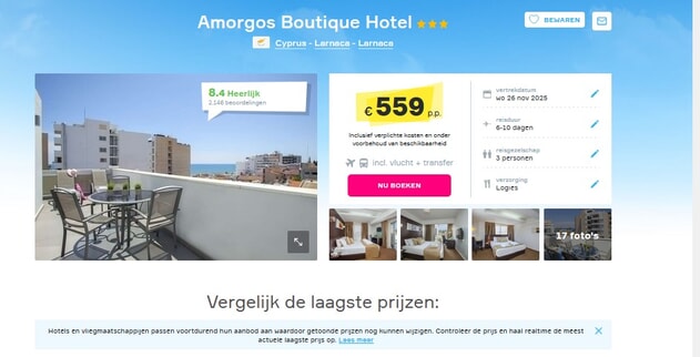 Amorgos Boutique Hotel: Stijlvolle Vakantiedeal Cyprus!