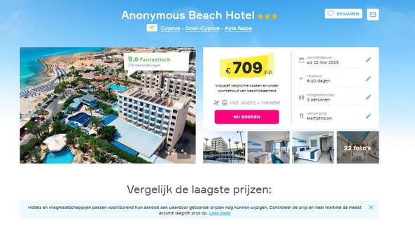 Anonymous Beach Hotel: Vakantiedeal Cyprus Ontdekken!