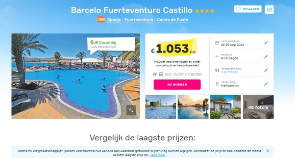 Barcelo Fuerteventura Castillo: Strandvakantie Spanje!
