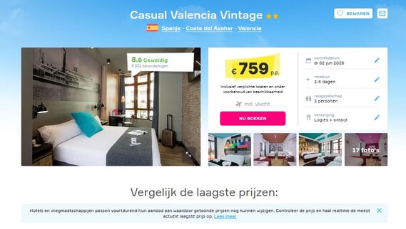 Casual Valencia Vintage: Unieke Vakantiedeal Spanje!