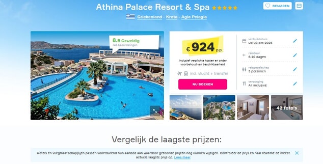 CHC Athina Palace Resort & Spa: Luxe Vakantiedeal Kreta!!