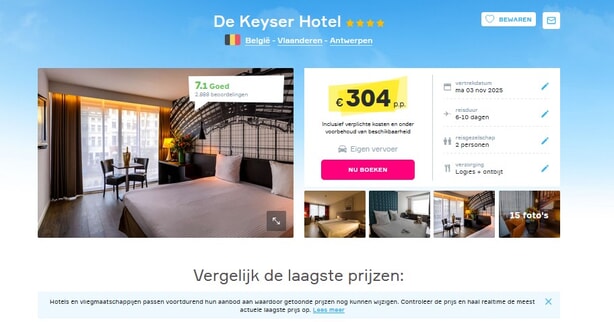 De Keyser Hotel: Comfortabele Vakantiedeal België!