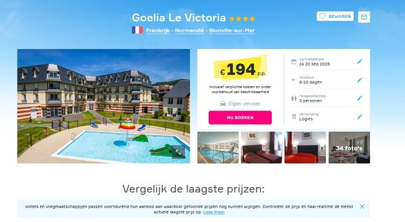 Goelia Le Victoria Normandië Vakantiedeal