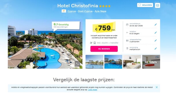 Hotel Christofinia: Beste Vakantiedeal Cyprus!