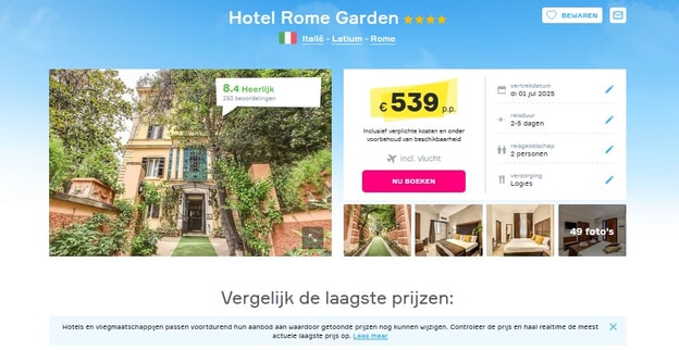 Hotel Rome Garden: Stijlvolle Vakantiedeal in Italië!