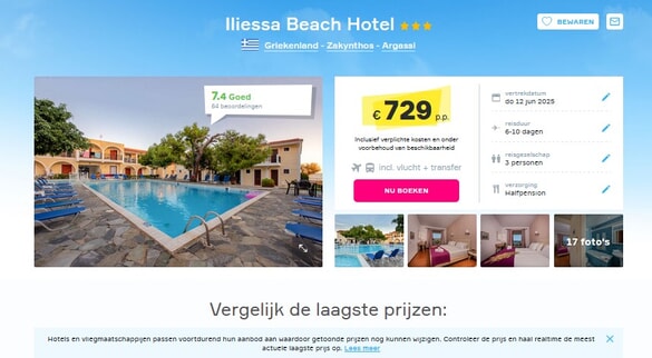 Iliessa Beach Hotel: Vakantiedeal op Zakynthos!