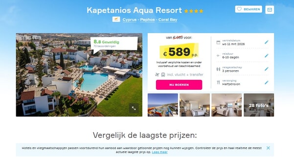 Kapetanios Aqua Resort Coral Bay Vakantiedeal