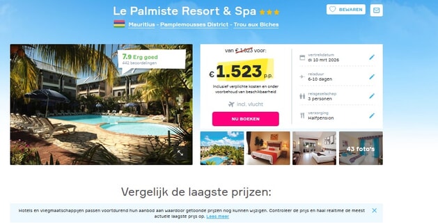 Le Palmiste Resort & Spa: Vakantiedeal Mauritius!