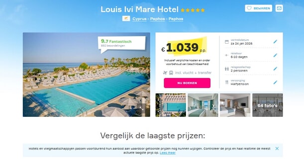 Louis Ivi Mare: Exclusieve Adults-Only Vakantiedeal Cyprus!