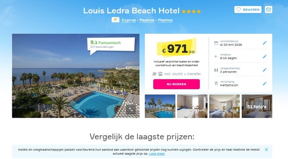 Louis Ledra Beach Hotel: Ultieme Zonvakantie Cyprus!