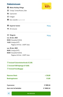 Melas Holiday Village Side luxe vakantiedeal