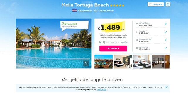 Melia Tortuga Beach: Luxe Vakantiedeal op Sal!