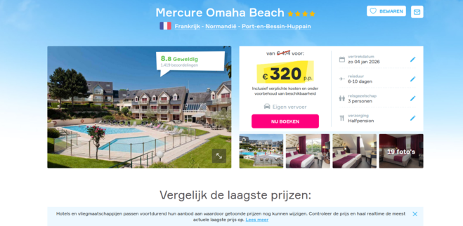 Mercure Omaha Beach: Luxe Vakantiedeal Normandië