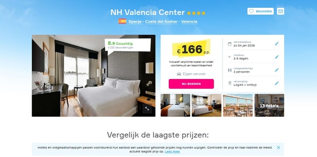 NH Valencia Center: Stedentrip Deal Spanje!