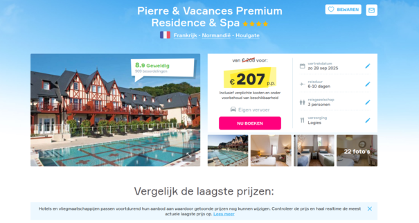 Luxe Vakantie in Houlgate bij Pierre & Vacances