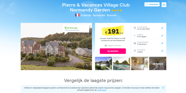 Pierre & Vacances Normandy Garden Vakantiedeal Normandië