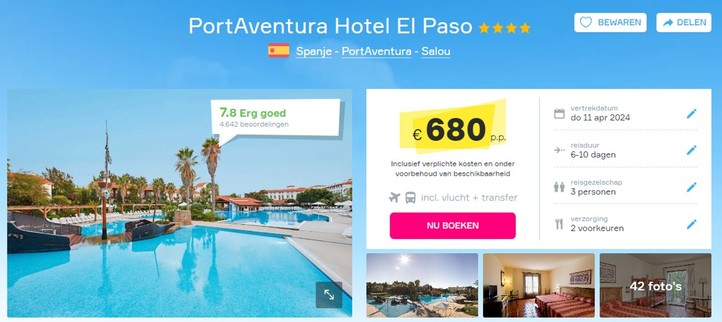 portaventura-hotel-el-paso-spanje-korting
