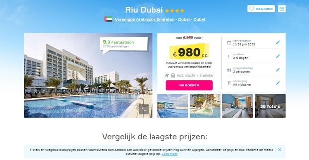 Riu Dubai: All-Inclusive Vakantiedeal in Dubai!